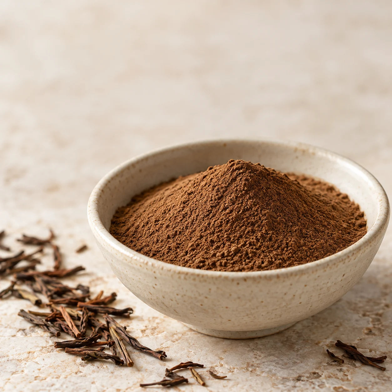 Fino mlet rjav hojicha prah