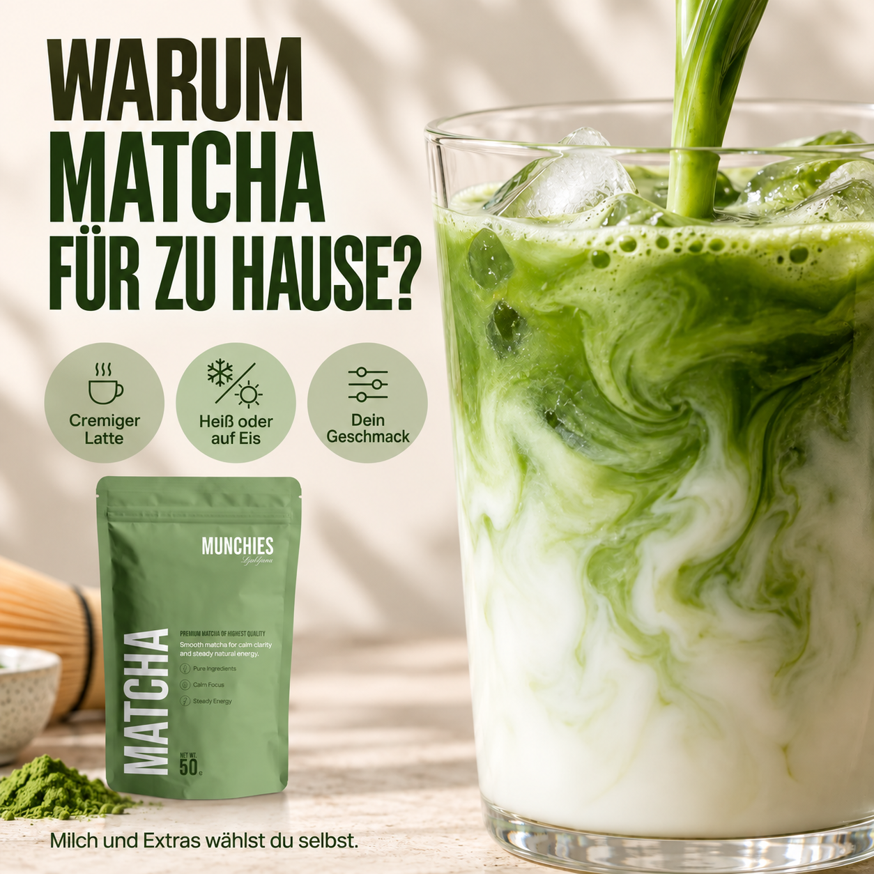 Matcha für zu Hause